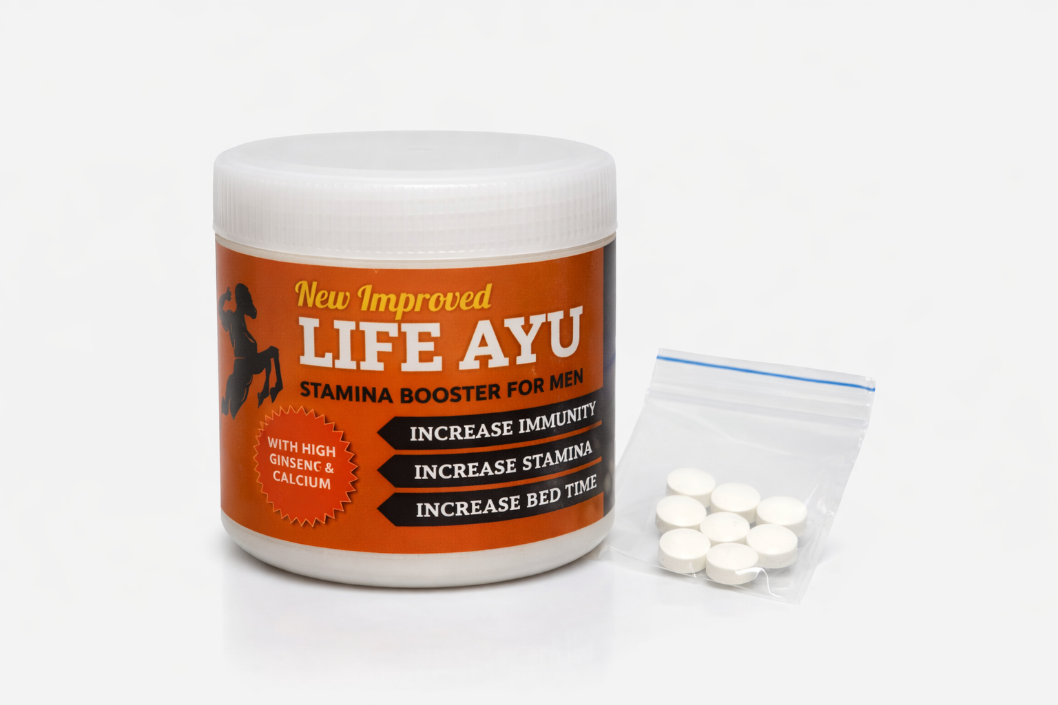Life Ayu Power Stamina+ (100gm Powder with 8 Tablets for Men)