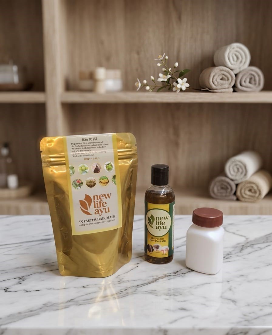 Hair Oil + Hair Mask + Hair Growth Tablets