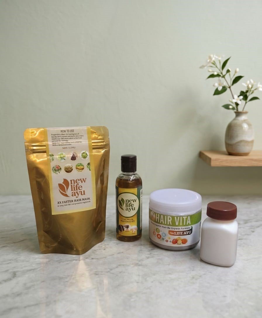 Hair Oil + Hair Mask + Hair Vita + Hair Growth Tablets