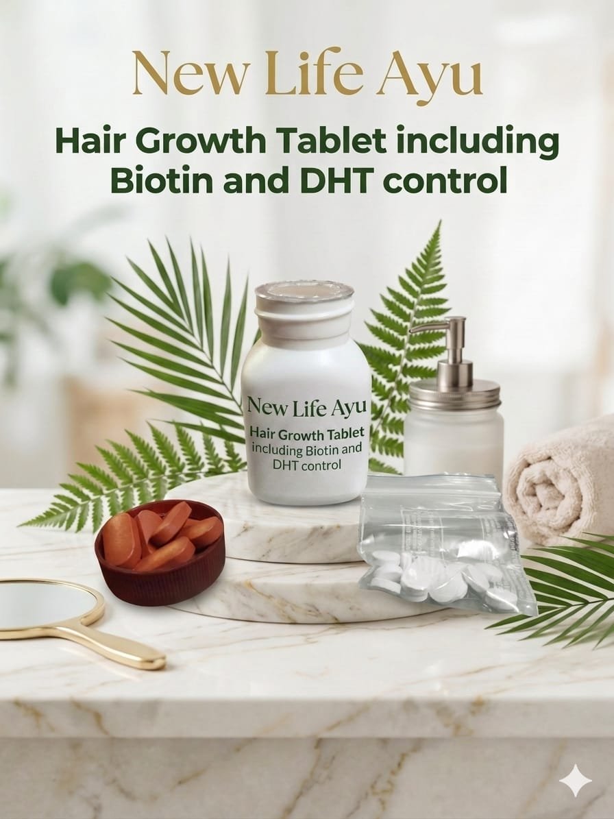 Hair Oil + Hair Mask + Hair Vita +Anti Hair Fall Shampoo + Hair Growth Tablets - Image 5